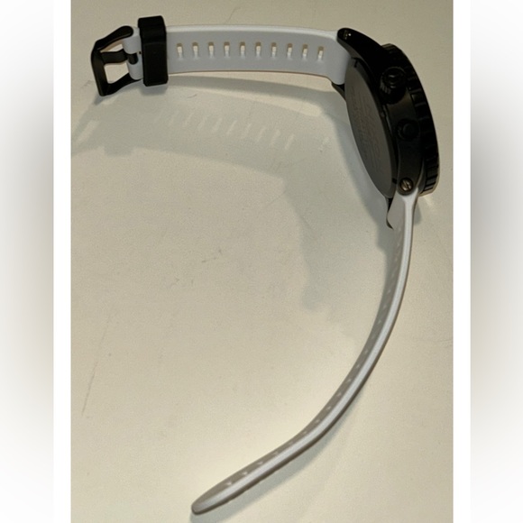 Watch Band 25mm White Rubber Replacement 4 Nixon 51-30 Strap Garmin Silicone NEW - Picture 4 of 11